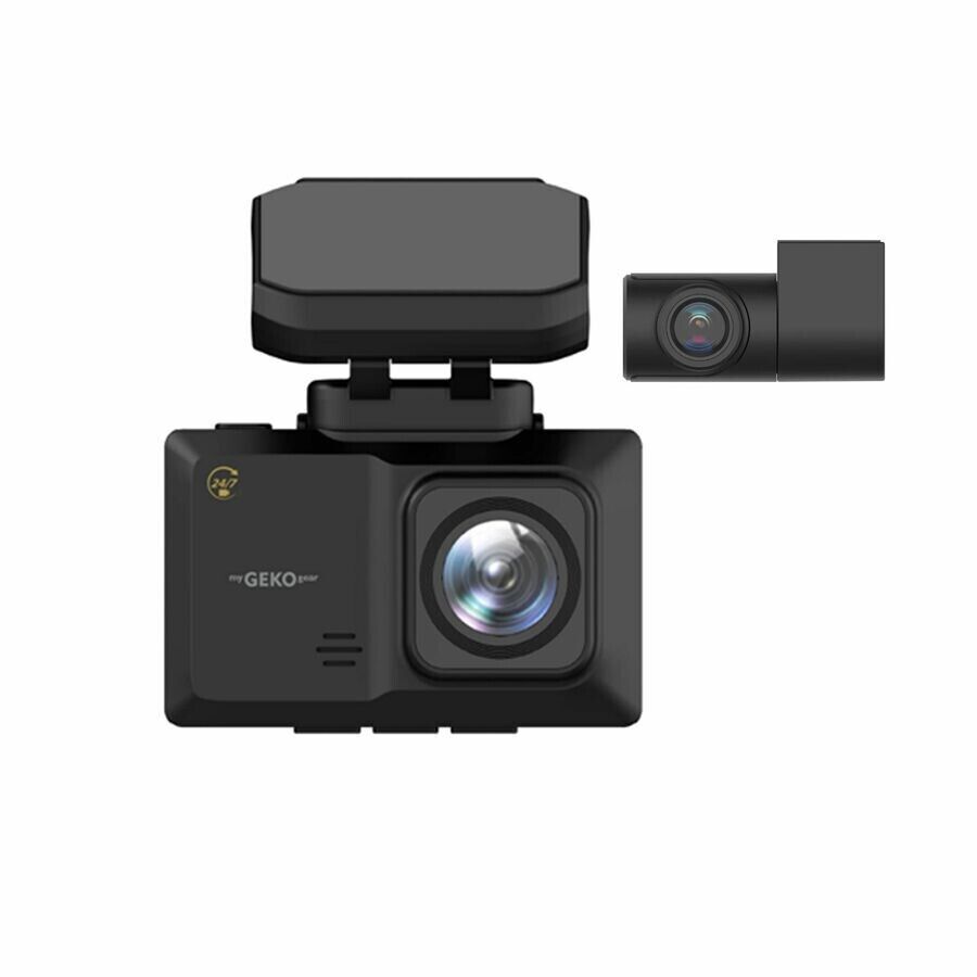 Adesso GO95132G GekoGear Orbit 951 2.4" LCD FHD 1920x1080 Dash Cam Front Back