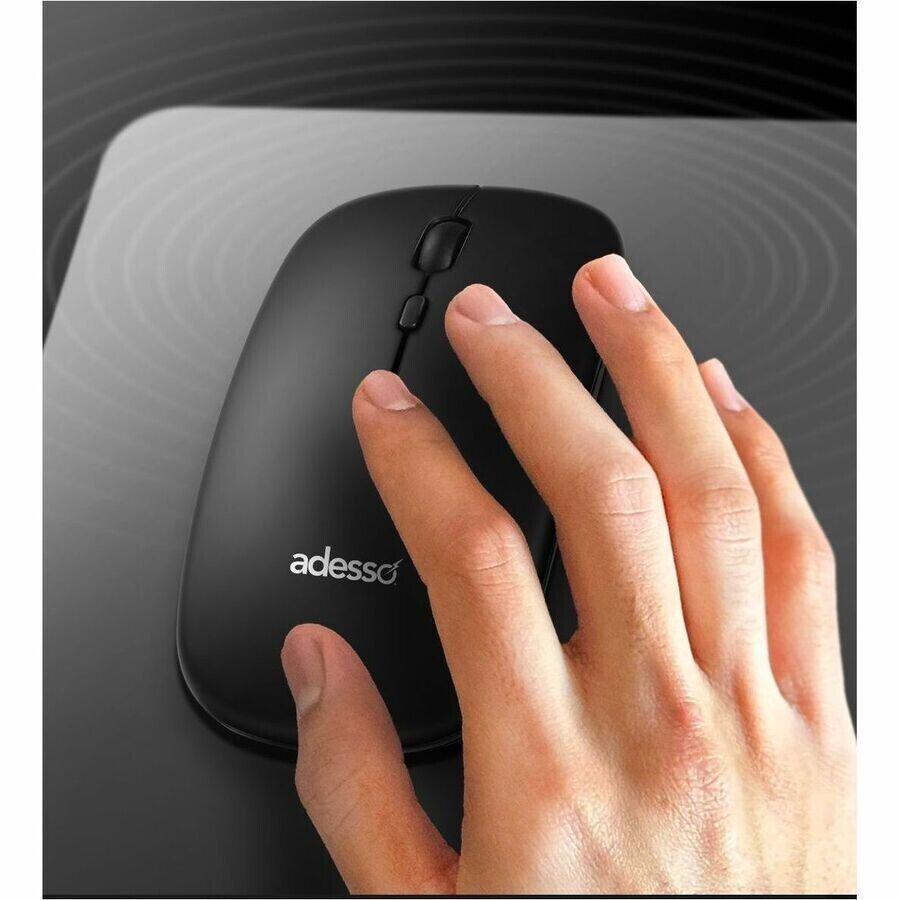 Adesso WKB-7300CB Wireless 112 Keys Easy Keyboard Mouse RF 1200dpi USB-C CoPilot