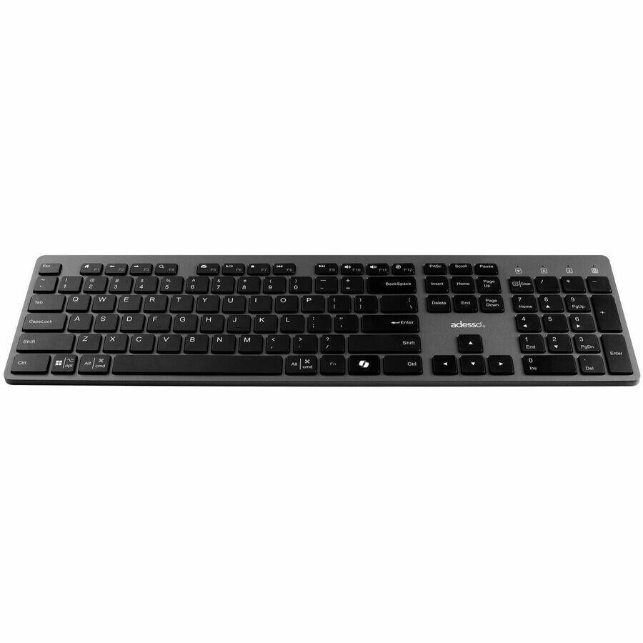 Adesso WKB-7300CB Wireless 112 Keys Easy Keyboard Mouse RF 1200dpi USB-C CoPilot