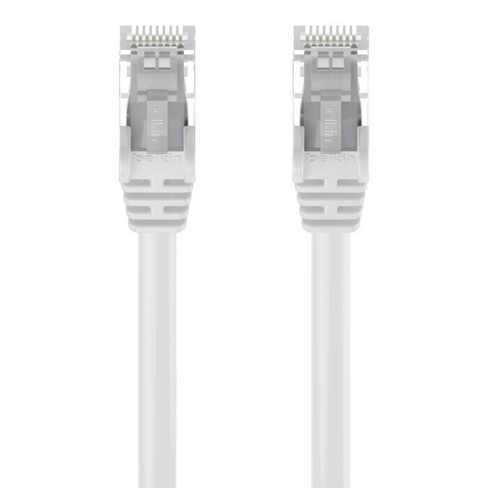 Belkin A3L980-06-WHT-S 6FT CAT6 Ethernet Patch Cable RJ45 Male Snagless White