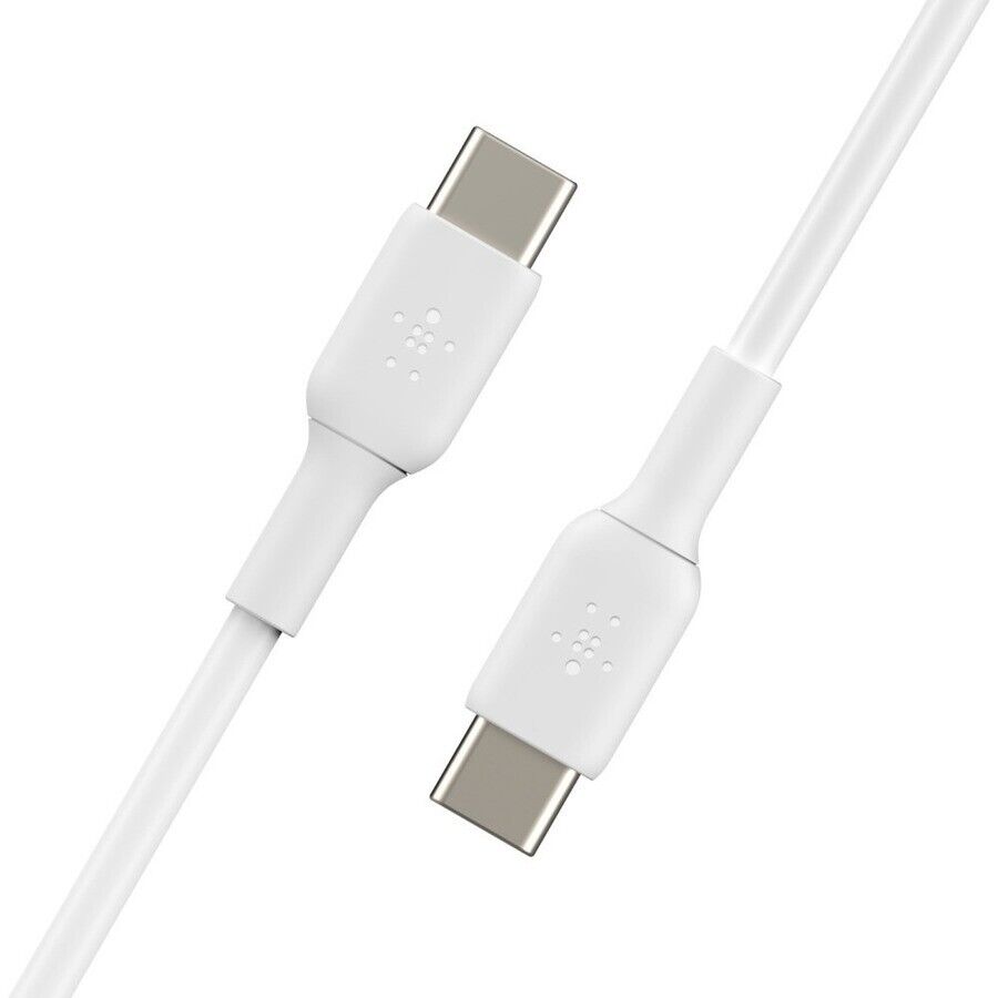 Belkin CAB003bt2MWH 6.6 Ft USB-C to USB-C Slim Cable for Power & Data Adatper Wh