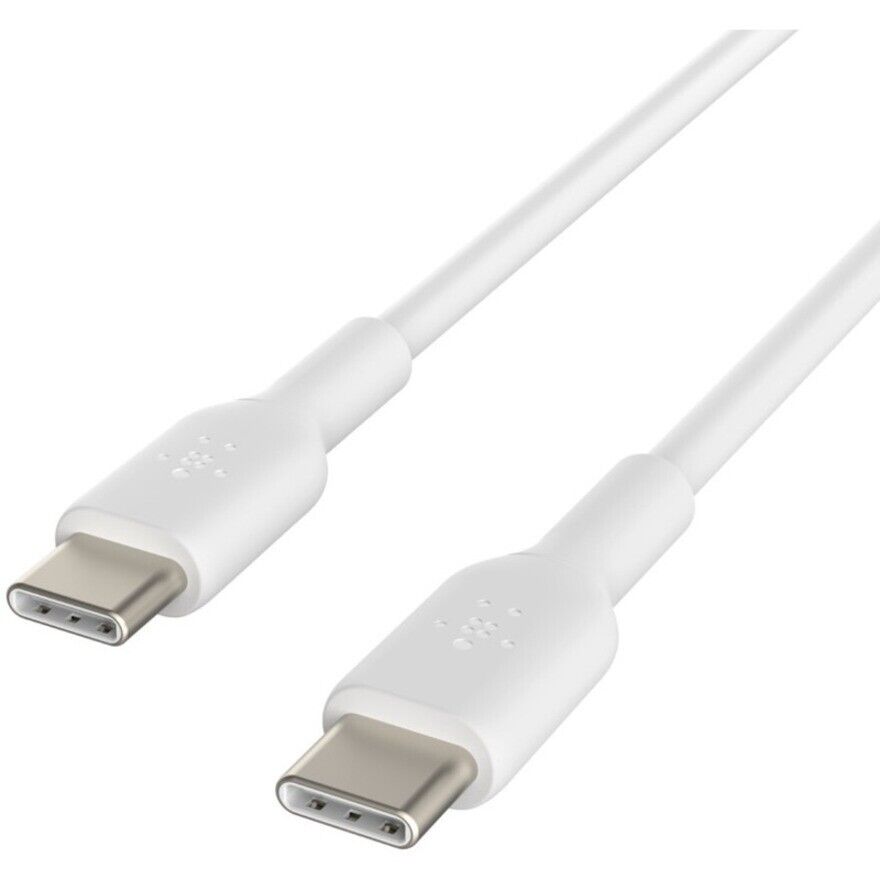 Belkin CAB003bt2MWH 6.6 Ft USB-C to USB-C Slim Cable for Power & Data Adatper Wh