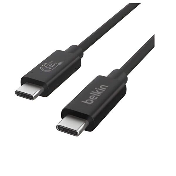 Belkin INZ004tt1.2MBK 4Ft USB4 Video Power Data Cable for up to 240W PD Black