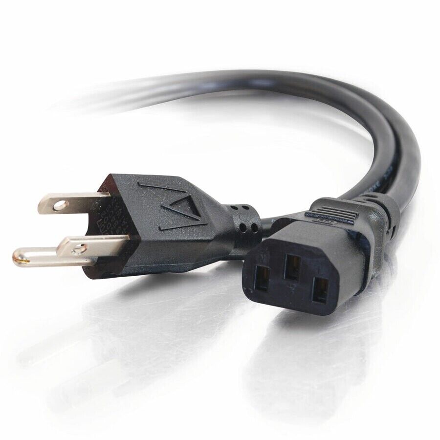 C2G 03129 3 Ft Standard Power Cord Heavy Duty PC Printer Monitor Cable Black