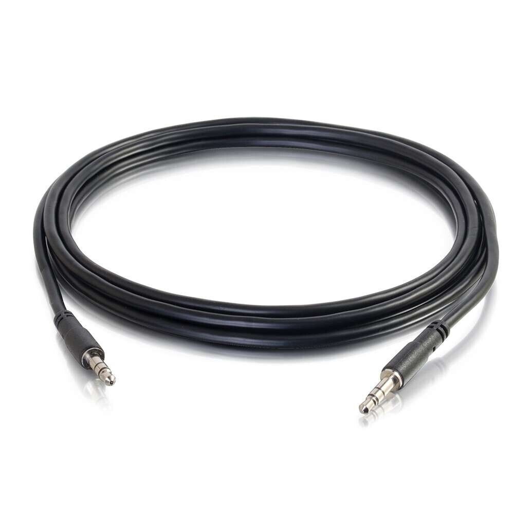 C2G 22602 10Ft Mini-Phone 3.5mm Audio Cable Male to Male Nickel Plated Black