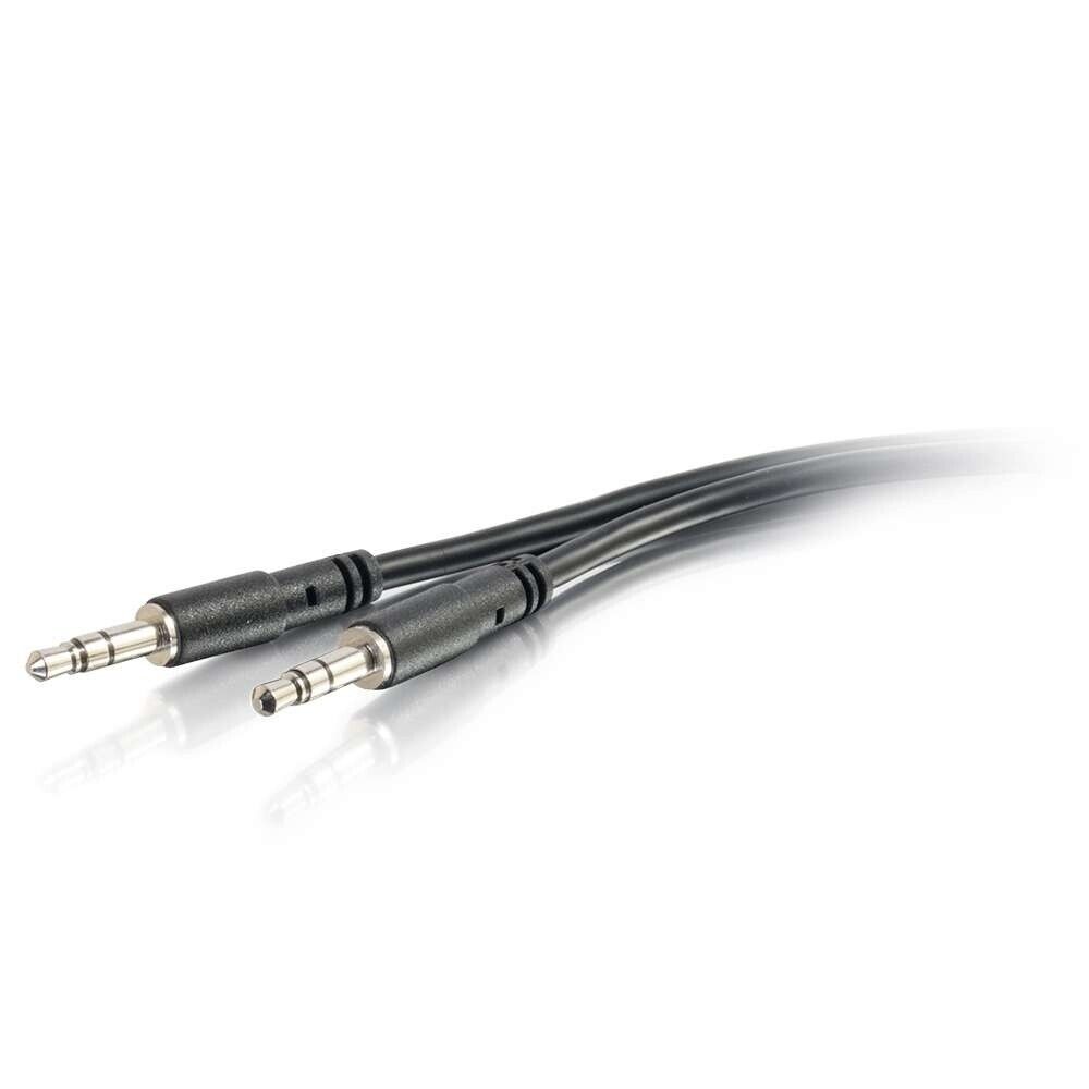C2G 22602 10Ft Mini-Phone 3.5mm Audio Cable Male to Male Nickel Plated Black
