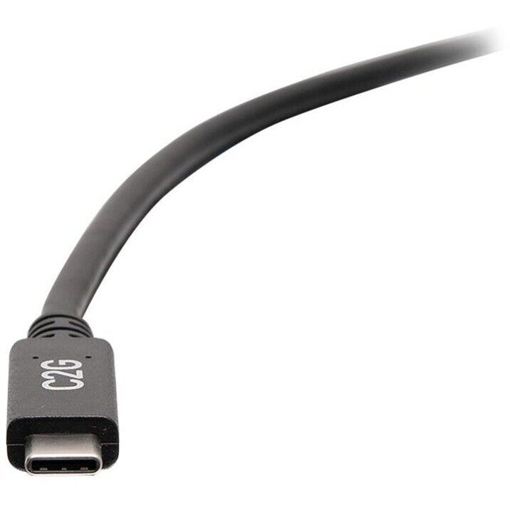 C2G C2G28874 6 Inch USB-C to USB-A 3.2 Gen 1 3A 5Gbps Male to Male Black Cable