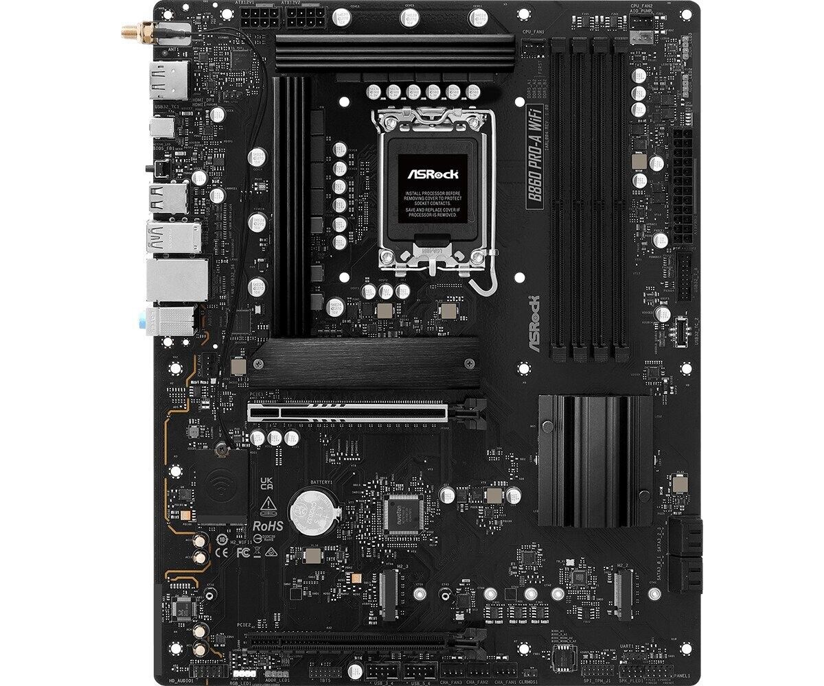 ASRock B860 PRO-A WIFI LGA 1851 Intel B860 SATA 6Gb/s DDR5 Intel Core Ultra ATX