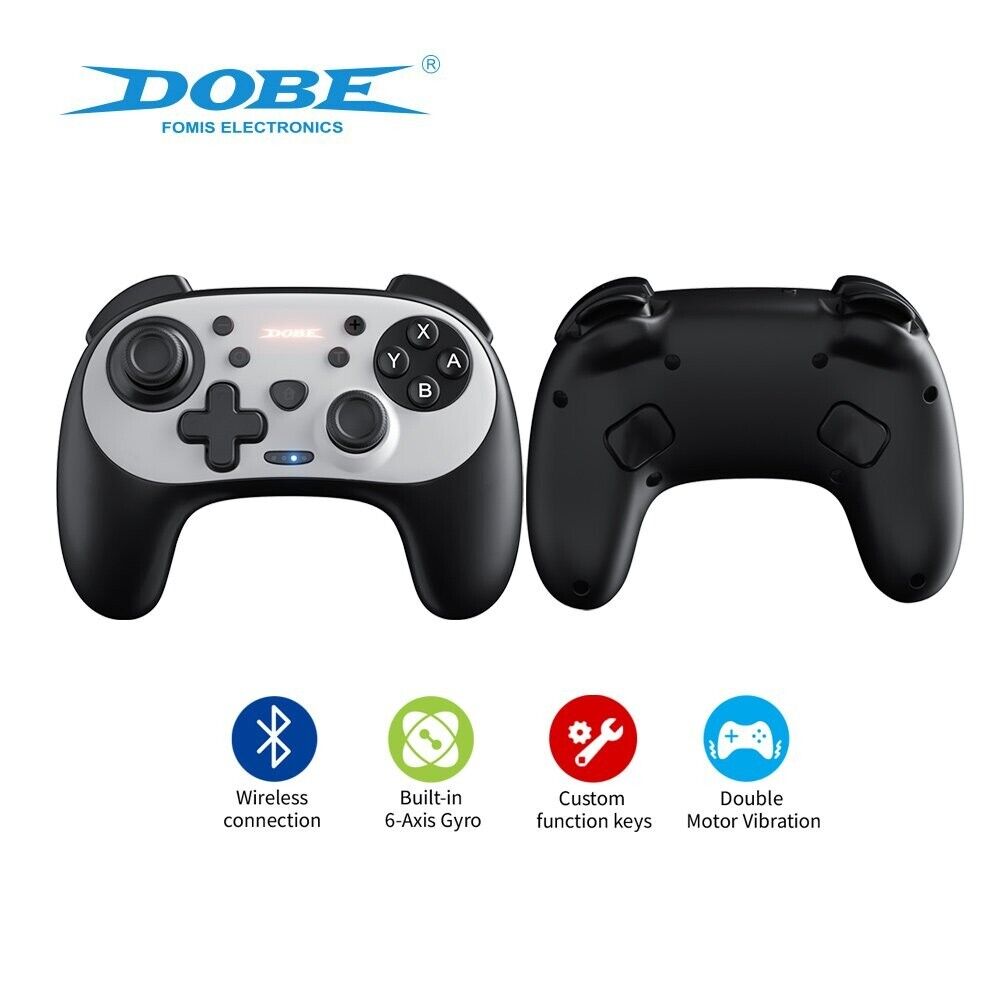 DOBE TNS-2101 WHITE + BLACK TNS-2101 Bluetooth Wireless Gaming Controller