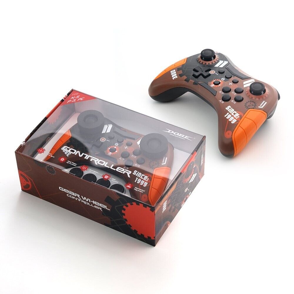 DOBE TY-3839 ORANGE Multi-Platform PC Wireless Controller, Bluetooth Gaming