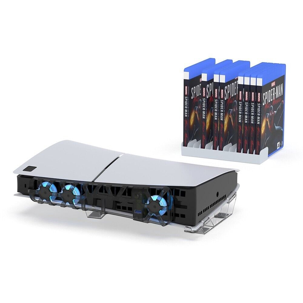 DOBE TP5-35129 - 3-in-1 PS5 Slim Kit comes with PS5 SLIM Horizontal Bracket