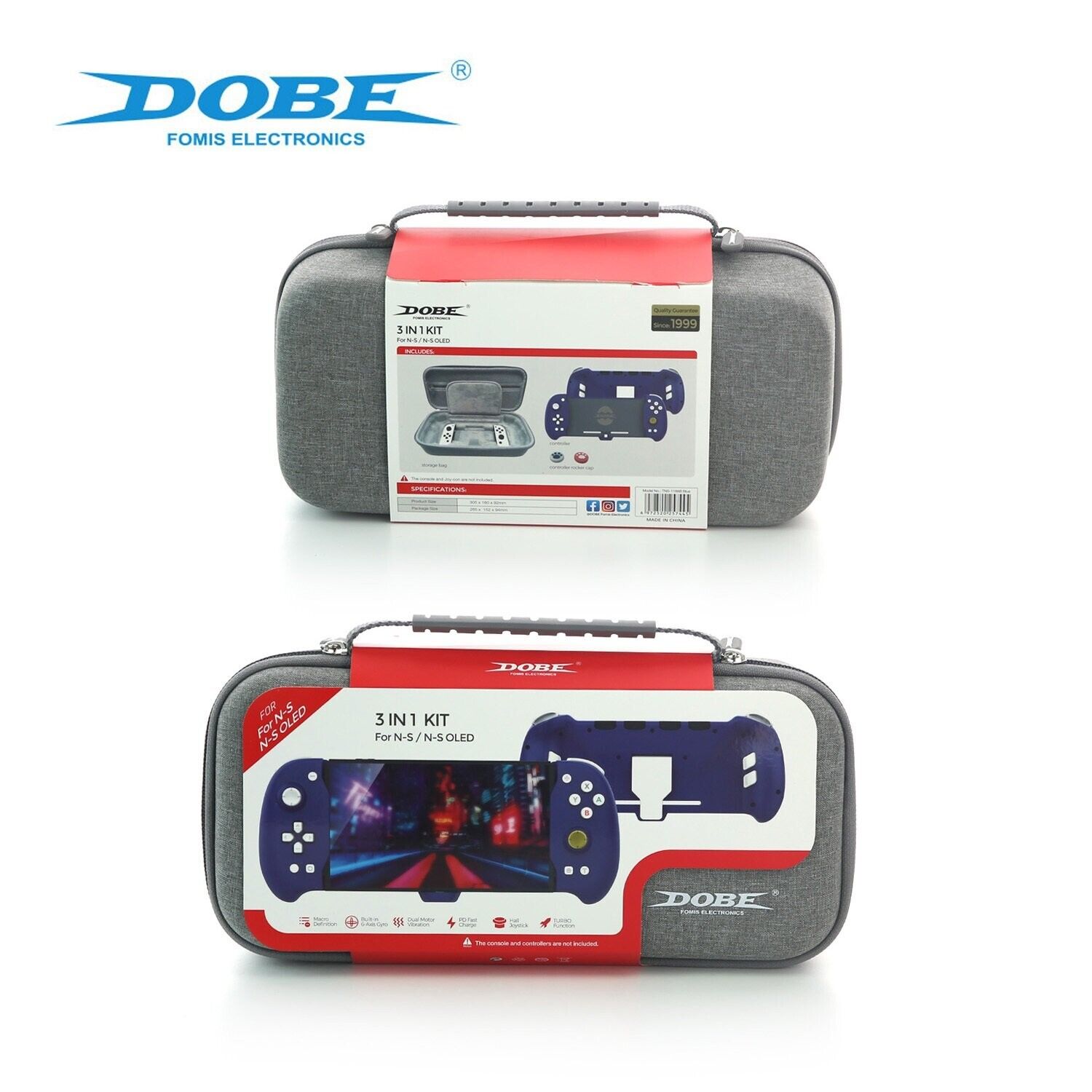 DOBE TNS-1188B Hall Effect Plug-play Handheld Mode SWICTH Controller w Kickstand