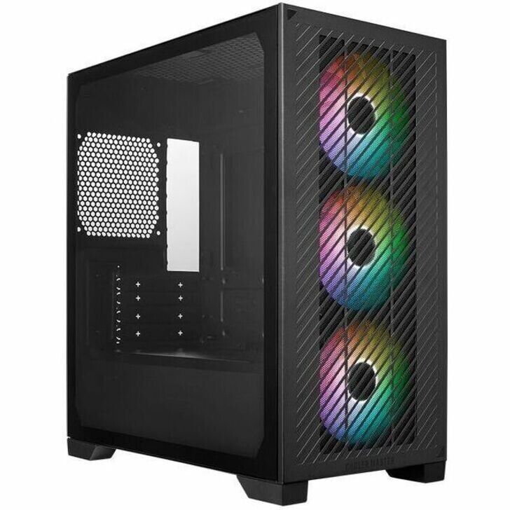 Cooler Master E301-KGNN-S00 Elite Mini Tower 3x1200mm ARGB FAN PC Case Black
