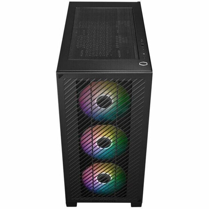Cooler Master E301-KGNN-S00 Elite Mini Tower 3x1200mm ARGB FAN PC Case Black