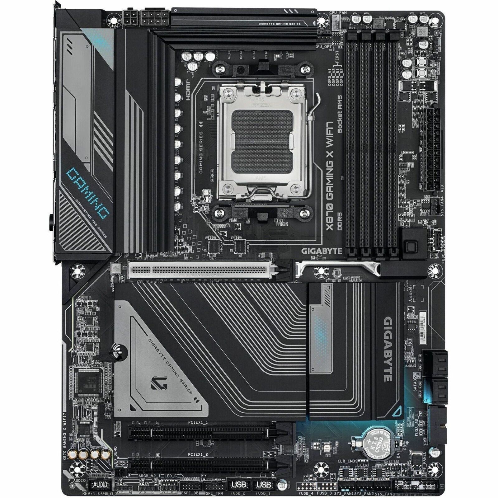Gigabyte X870 GAMING X WIFI7 Gaming Desktop Motherboard - AMD X870 Chipset