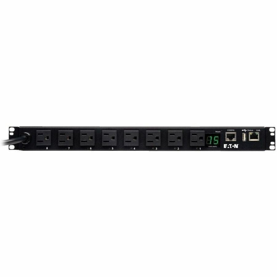 Eaton PDUMH15NET2LX 8-Outlets 1U Power Distribution Unit Rack 1.4kW 12Ft Cord
