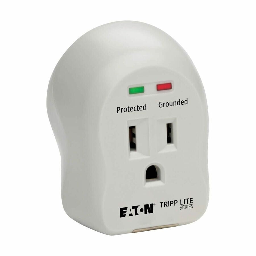Eaton SPIKECUBE 1-Outlet Personal Surge Protector Direct Plug-In 600 Joules LED