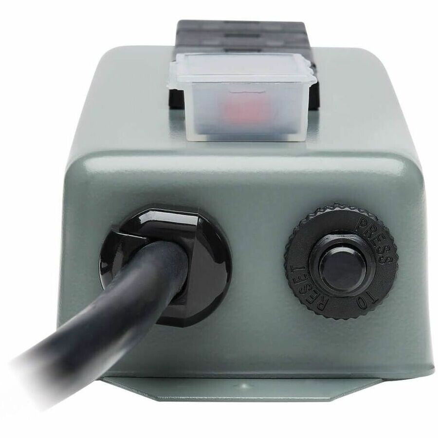Eaton UL603CB-6 4-Outlet Industrial Heavy Duty Power Strip w 6Ft Cord Lock Cover