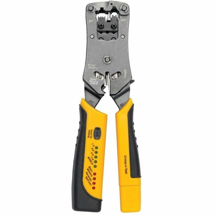 Eaton T100-001-TST Wire Crimper & LED Tester for RJ11 RJ12 RJ45 Ergonomic Design