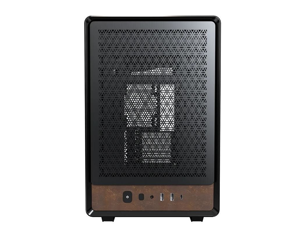 Montech HERITAGE-B Heritage Micro ATX Mini-ITX Tempered Glass/Leather Finish Cas