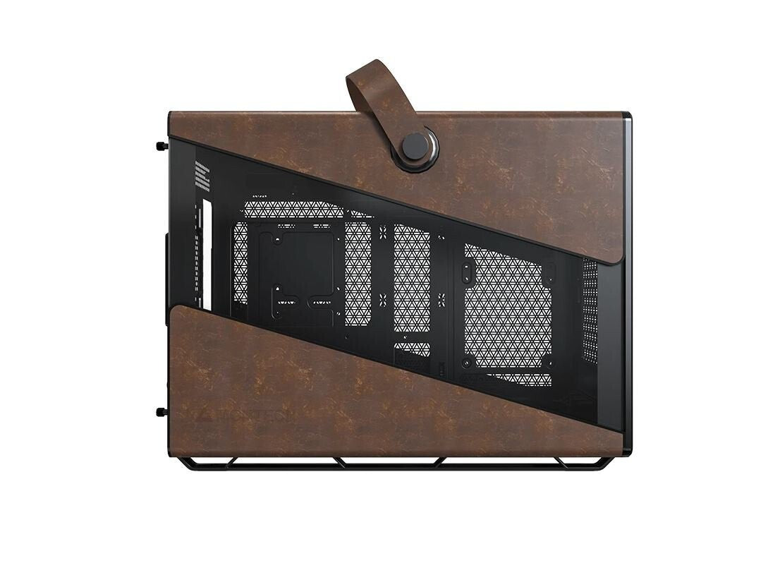 Montech HERITAGE-B Heritage Micro ATX Mini-ITX Tempered Glass/Leather Finish Cas