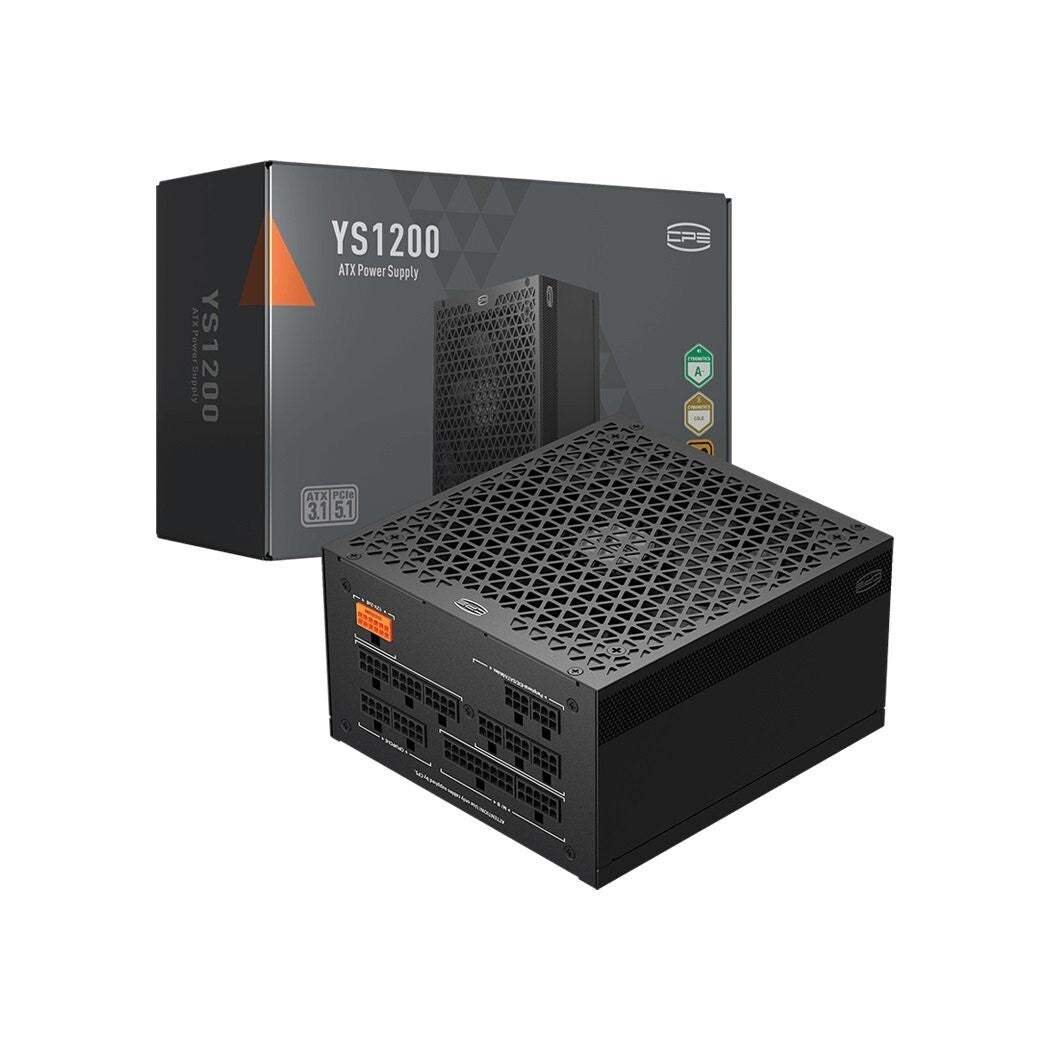 PCCOOLER YS1200 CPS Power Supply, 1200W 80 Plus Gold Certified Fully Modular