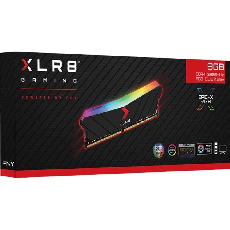 PNY MD8GD4320016XRGB XLR8 8GB DDR4 SDRAM Memory Module for Desktop PC - 8 GB