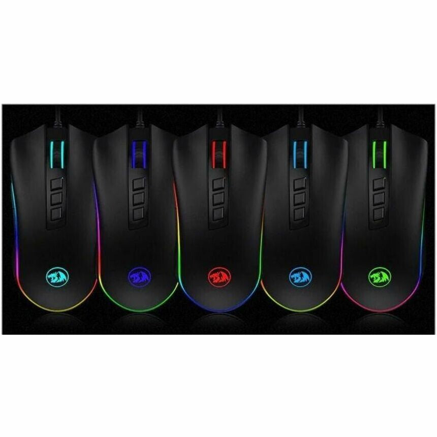Redragon M711 Cobra Gaming Mouse Optical - Cable - Black - USB 3.0 - 10000 dpi