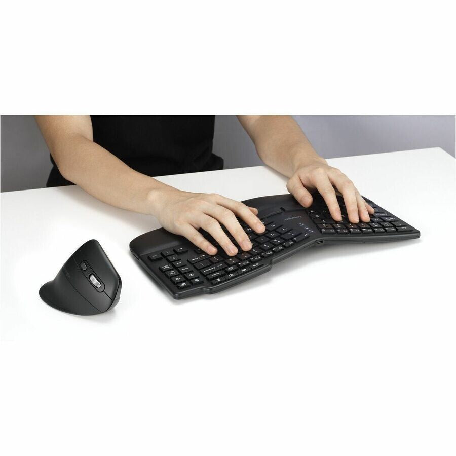 Kensington K75492US ProFit Ergo KM675 EQ Wireless RF BT Keyboard 2400DPI Mouse