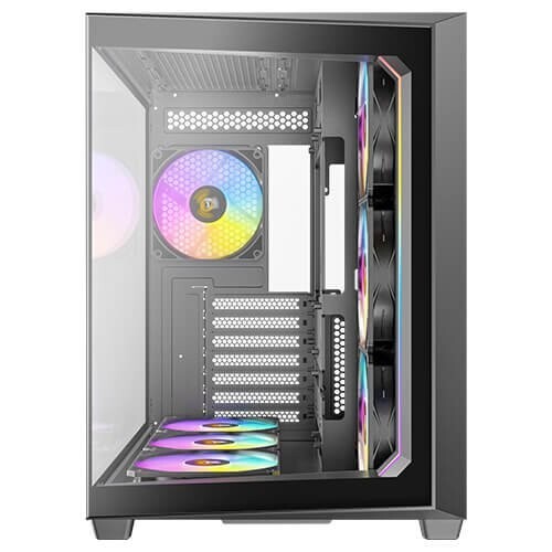 Antec C5 ARGB, 7 x 120mm ARGB PWM Fans Included, Up to 10 Fans Simultaneously