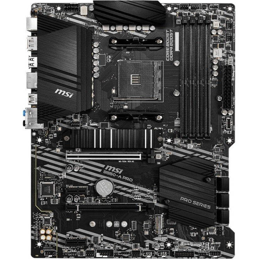 MSI B550APRO AMD B550 Socket AM4 4x DDR4 Gig-ETH HDI- DP SATA ATX Motherboard