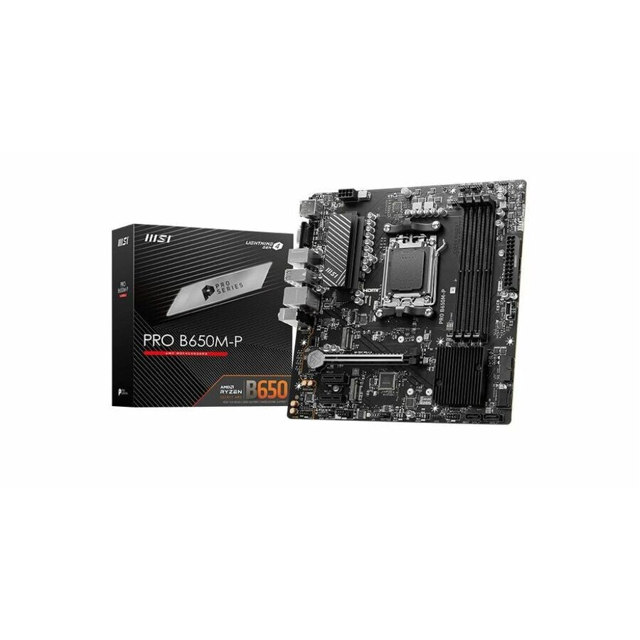 MSI B650MP AMD B650 AM5 4xDDR5 2.5-ETH HDI- DP SATA RAID Gaming mATX Motherboard