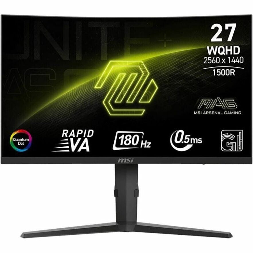 MSI MAG275CQRFQDE2 275CQRF QD E2 27" WQHD Curved Monitor 16:9 2560x1440 HDI- DP