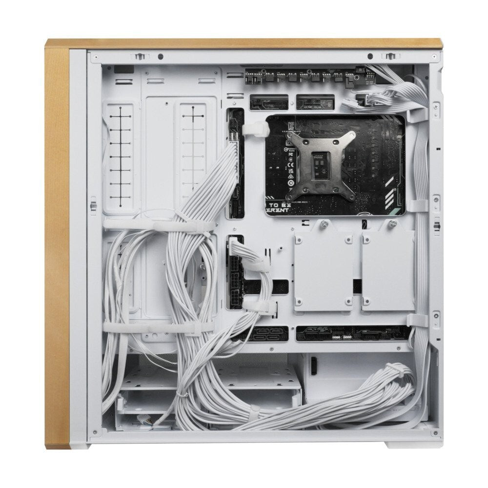 Lian Li LAN217W LANCOOL 217 Genuine Walnut Wood Computer Case, Mid-Tower ATX PC