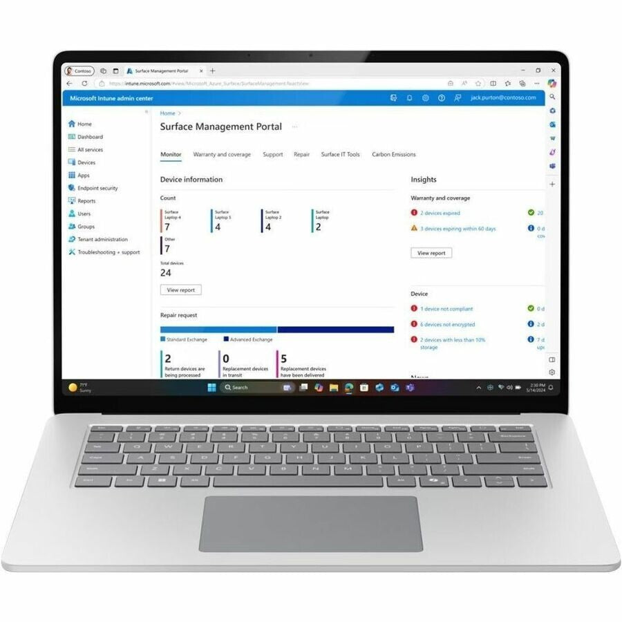 Microsoft ZYU-00001 Surface Laptop 7 15" Touch X Elite 16GB 1TB 2496x1664 W11Pro