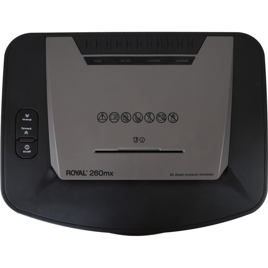 Royal 95000B 260MX Noncontinuous Shredder Cross Cut 20 Per Pass Paper/CC/CD