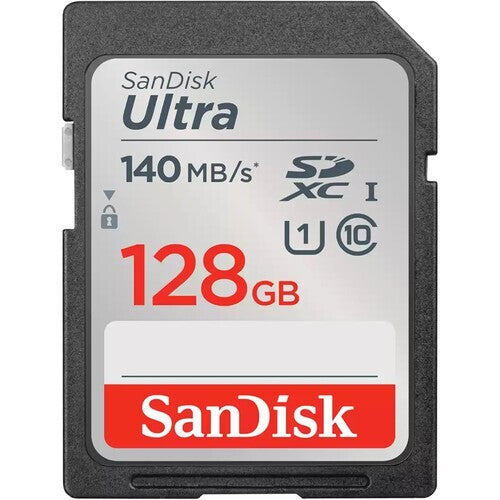Sandisk SDSDUNB-128G-AN6IN Ultra Class 10 128GB SDXC Memory Card 140Mbps