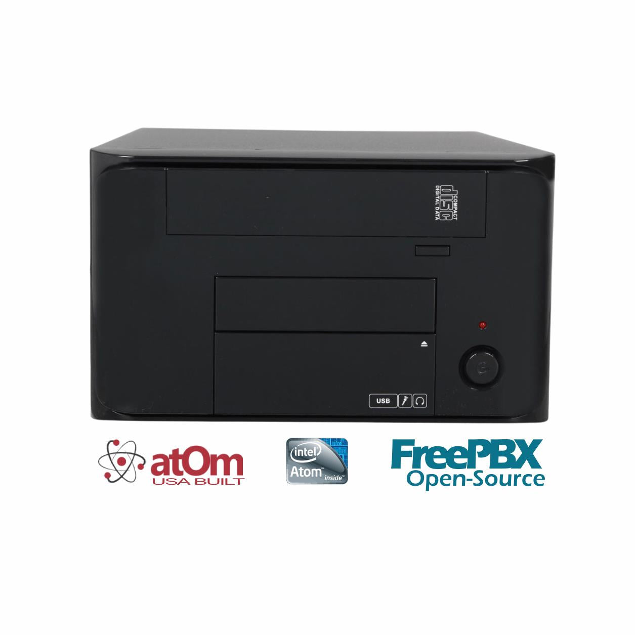 Atom Asterisk FreePBX Open Source M804 Business VoIP IP PBX 1GB up to 42 Users