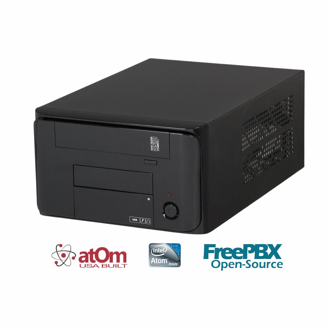 Atom Asterisk FreePBX Open Source M804 Business VoIP IP PBX 1GB up to 42 Users