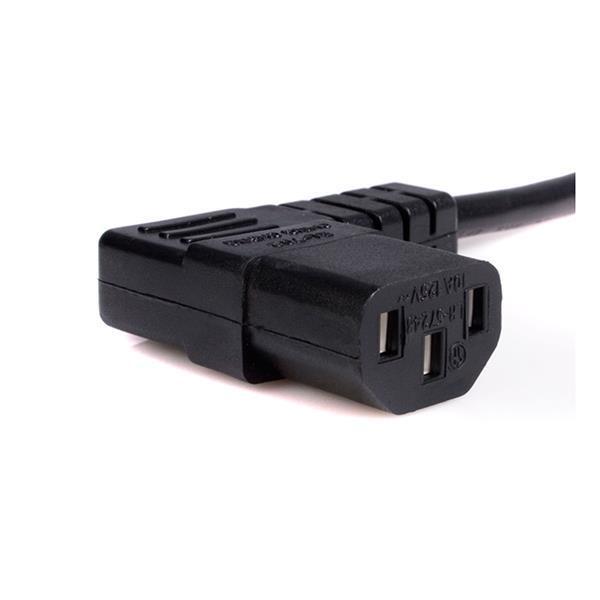 StarTech PXT101L 6 ft Standard Computer Power Cord NEMA 5-15P Right Angle Cable