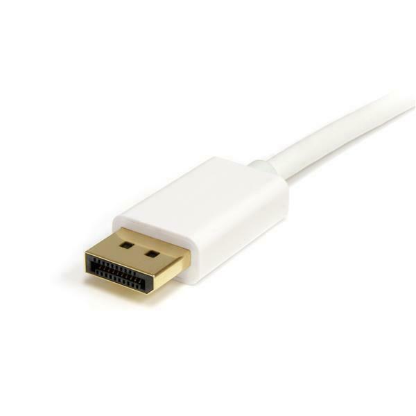 StarTech MDP2DPMM3MW 3m (10 ft) White Mini DisplayPort? to DisplayPort 1.2