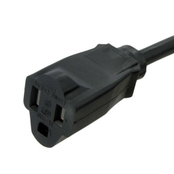 StarTech PAC10115 15 ft Power Cord Extension - NEMA 5-15R to NEMA 5-15P