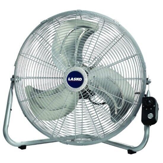 Lasko 2265QM Portable Fan - Energy Efficient, Pivoting Head - Silver