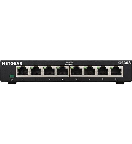 Netgear GS308-300PAS GS308 Ethernet Switch - 8 x Gigabit Ethernet Network