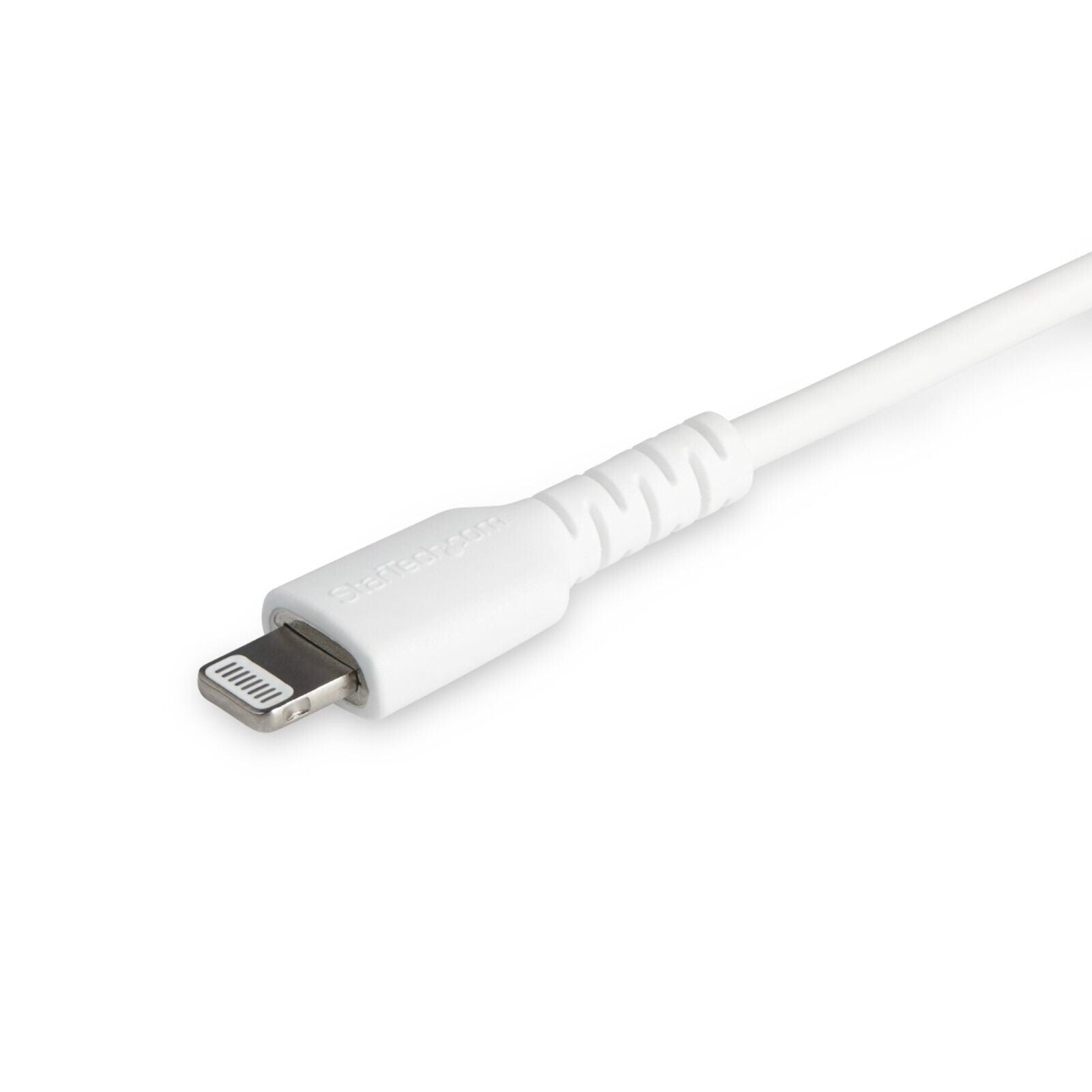 StarTech RUSBCLTMM2MW 6 foot/2m Durable White USB-C to Lightning Cable, Rugged
