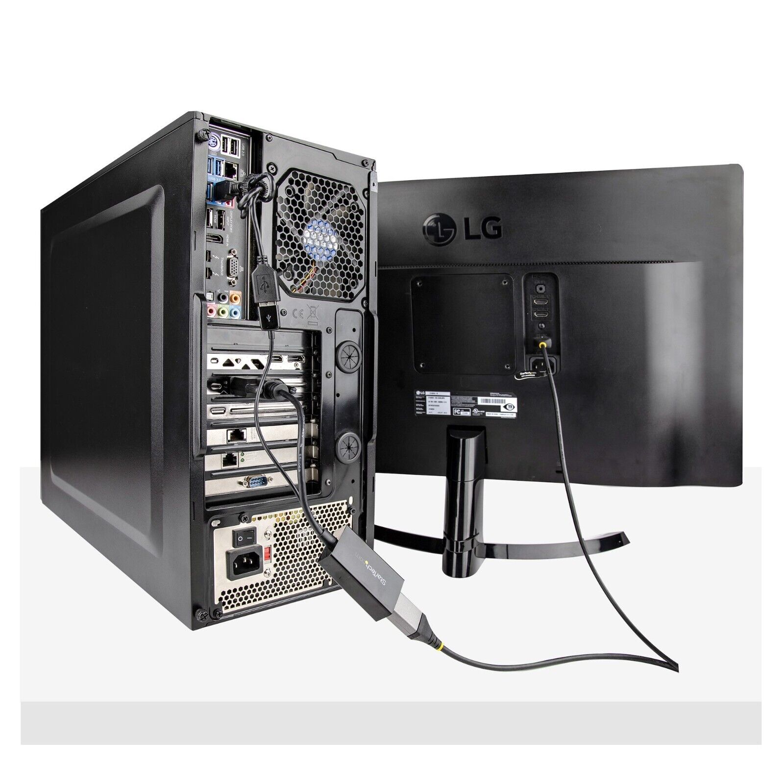StarTech DVI2DP2 DVI to DisplayPort Adapter with USB Power - DVI-D to DP Video