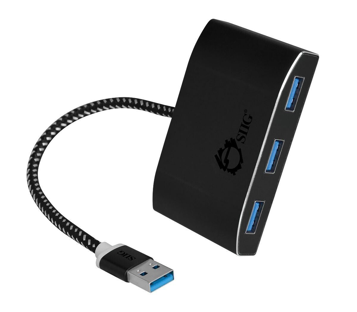 SIIG JU-H40F12-S1 SuperSpeed USB 3.0 4-Port Powered Hub - USB - External