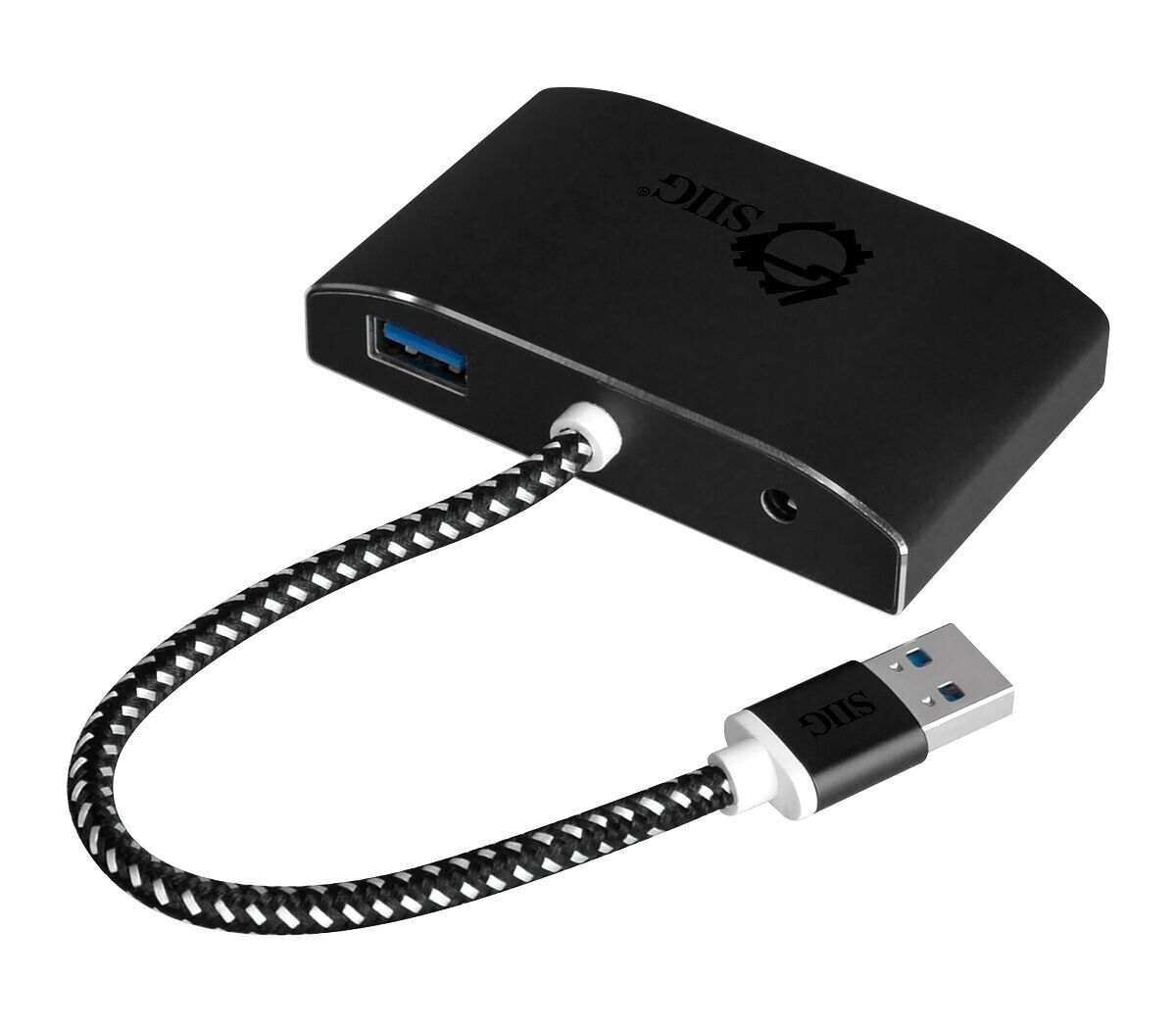 SIIG JU-H40F12-S1 SuperSpeed USB 3.0 4-Port Powered Hub - USB - External