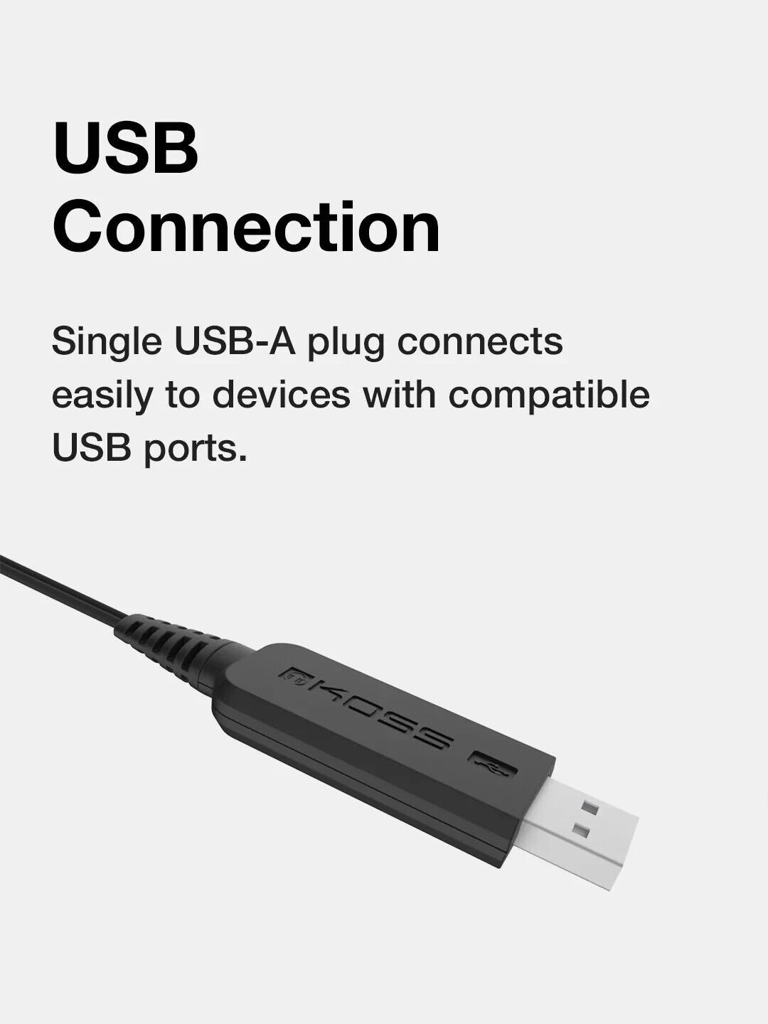 Koss CS95 USB Communication Headsets - Mono - USB - Wired - 32 Ohm - 30 Hz