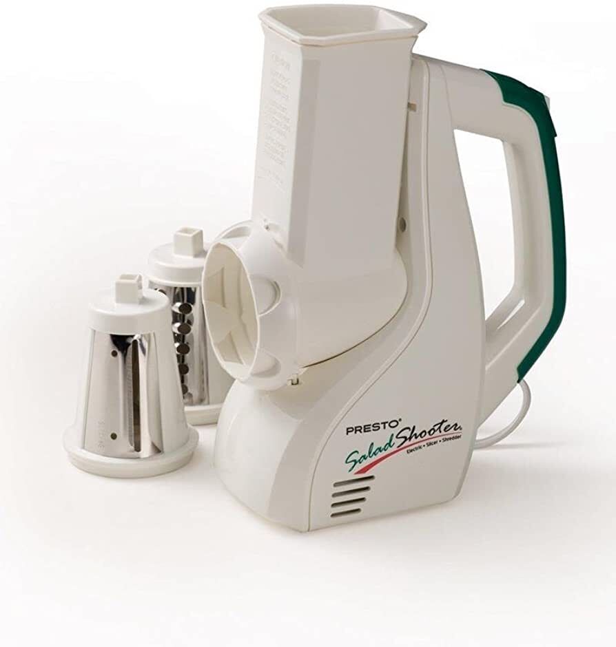 Presto SaladShooter 02910 Electric Food Slicer - 66 W - 110 V AC - Easy to Clean
